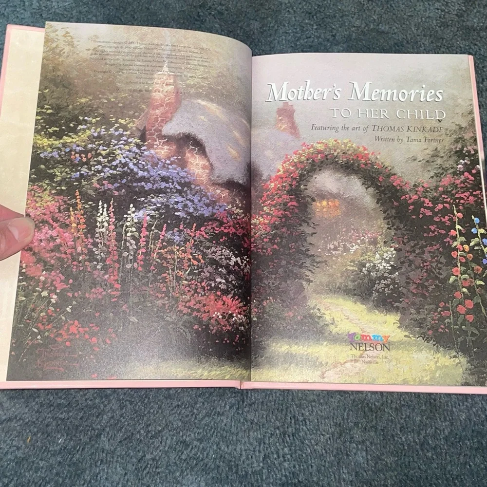 Thomas Kinkade A journal of Faith&Love MOTHERS MEMORIES To Her Child. Hardcover